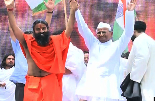 Ramdev- Anna-fast